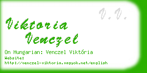 viktoria venczel business card